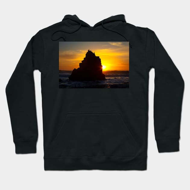 Bird Rock Sunset Hoodie by photogarry